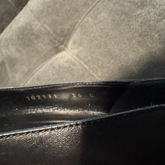 Gucci Black Leather Pumps Horsebit Pointed Toe Size 36C - Picture 10 of 14